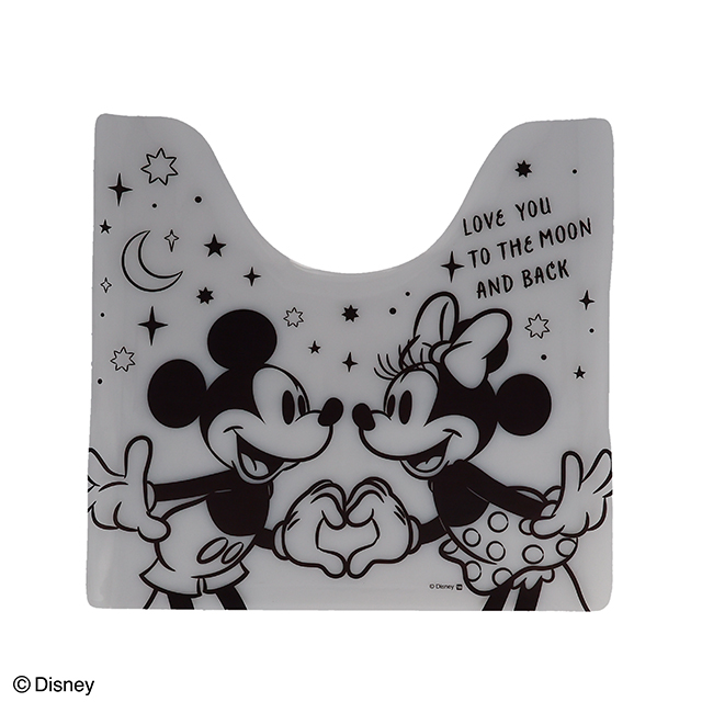 ディズニー ミッキー＆ミニー シャイニングラブ 透明トイレマット