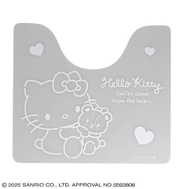 サンリオ ハローキティ ふんわりハローキティ 透明トイレマット