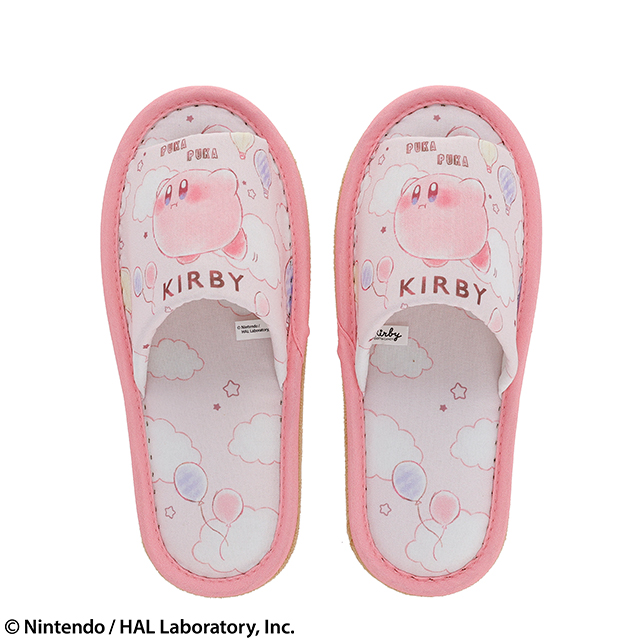 星のカービィ  コットンキャンディおさんぽ スリッパ スリッパ
