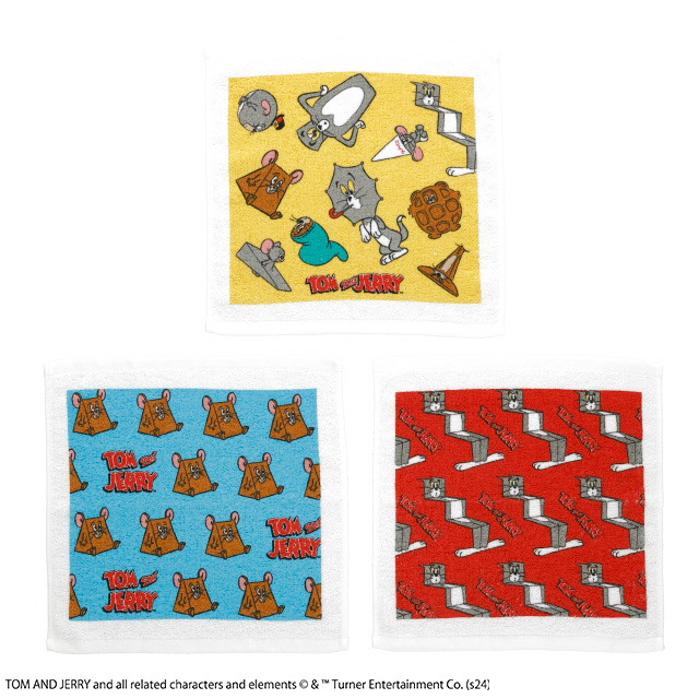 トムとジェリー ビビッとファニー ハンドタオル3枚組