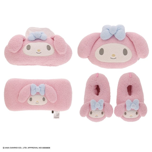 サンリオ マイメロディ マシュマロマイメロ ティッシュカバー/腰当てクッション/ダイカットクッション/ルームシューズ