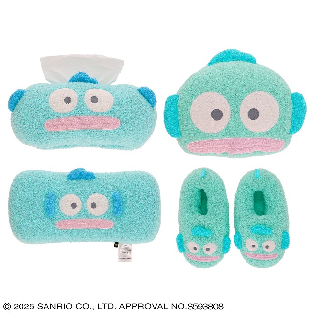 サンリオ ハンギョドン マシュマロハンギョ ティッシュカバー/腰当てクッション/ダイカットクッション/ルームシューズ