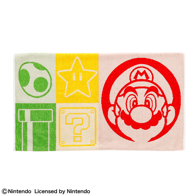 任天堂 マリオ マリオトリコロール タオル枕カバー