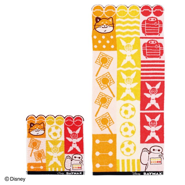 ディズニー ベイマックス ベイマックス/シャンブル ミニ/フェイスタオル