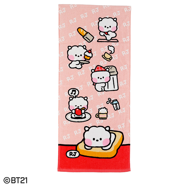 BT21 プリティポーズ_RJ フェイスタオル
