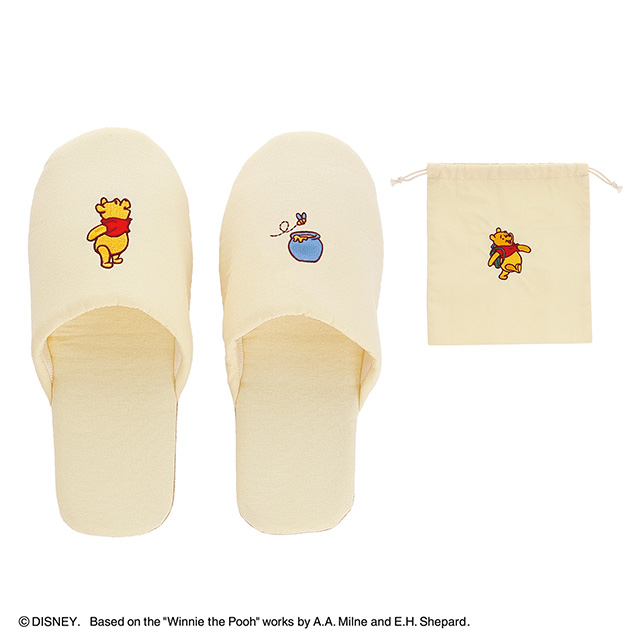 ディズニー くまのプーさん くまのプーさん「ナチュラルはちみつ 携帯スリッパ