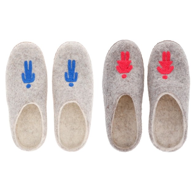 ネパール フェルト雑貨 トイレシューズ ルームシューズ メンズ/レディース