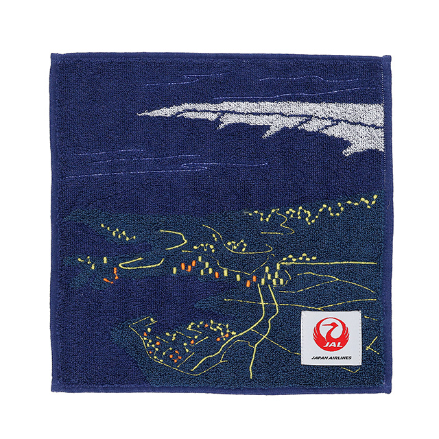 JAL 日本航空 フライトナイトビュー ミニタオル