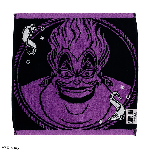 ディズニーヴィランズ ダークフェイスパープル ミニタオル