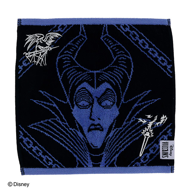 ディズニーヴィランズ ダークフェイスバイオレット ミニタオル