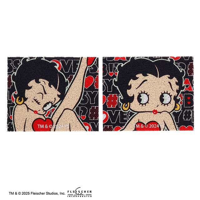 ベティー・ブープTM ハートロゴタイプ 足元マット2枚組