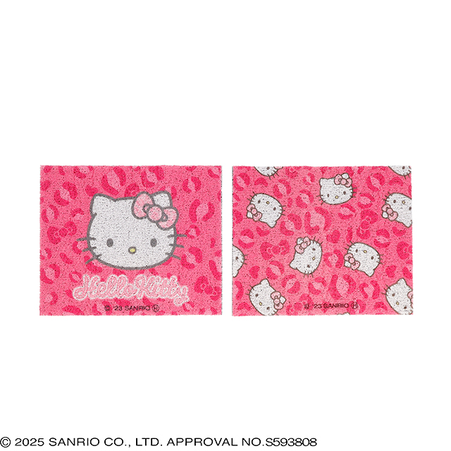 サンリオ ハローキティ キティレオパードピンク 足元マット2枚組