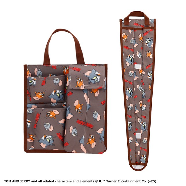 トムとジェリー ファニーフェイスパターン 収納付きティッシュケース/傘ケース