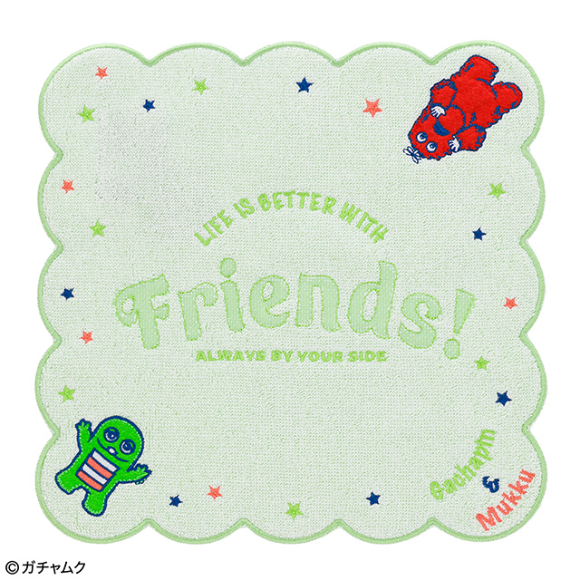 ガチャピン・ムック フレンズスター ミニタオル