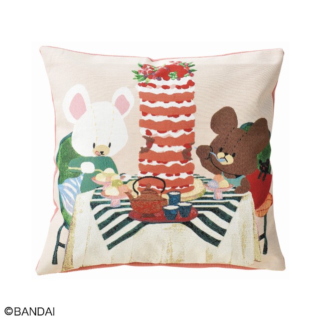 くまのがっこう しあわせのパンケーキ クッションカバー