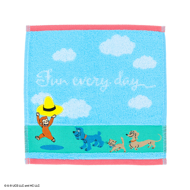 おさるのジョージ ともだちとさんぽ ミニタオル