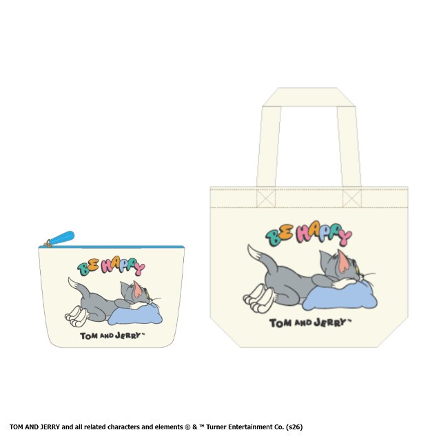 トムとジェリー ビーハッピートム ポーチ/ミニバッグ
