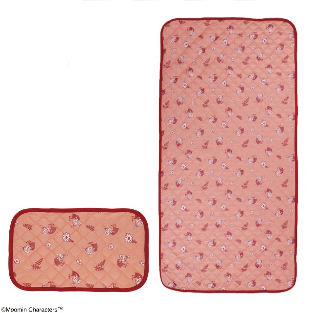 MOOMIN ムーミン クールフラワーレッド ひんやり枕パッド/敷きパッド
