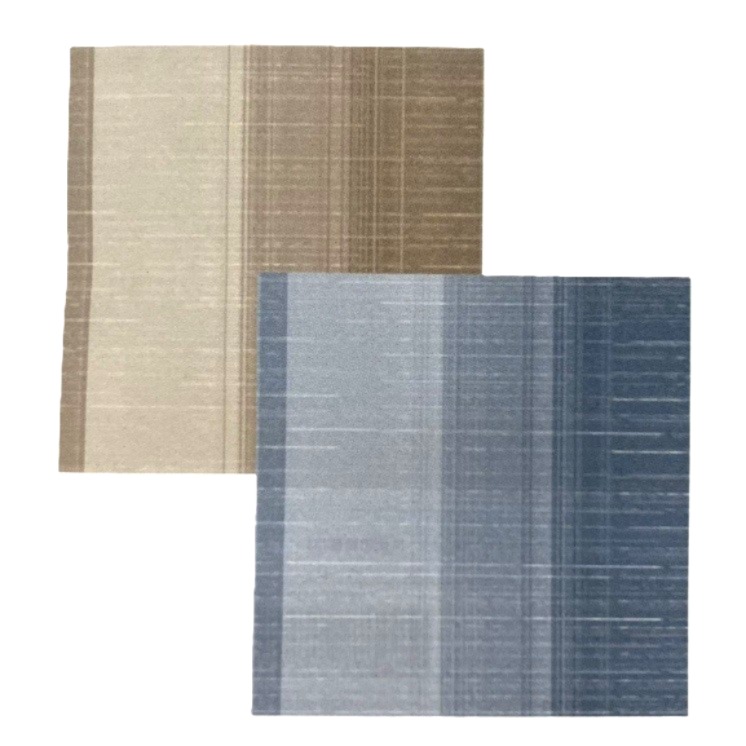 グラデ　しじら織り　肌掛け布団　ベージュ/ブルー