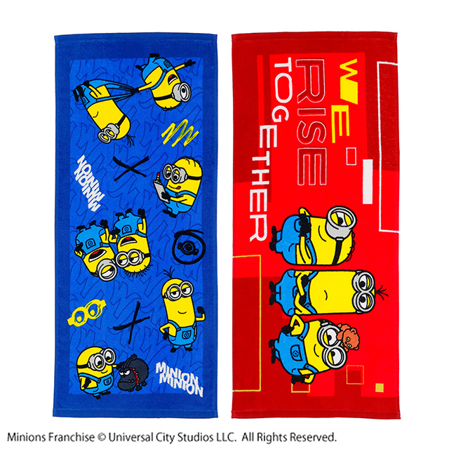 MINION ミニオン ライズトゥゲザー フェイスタオル 2枚組