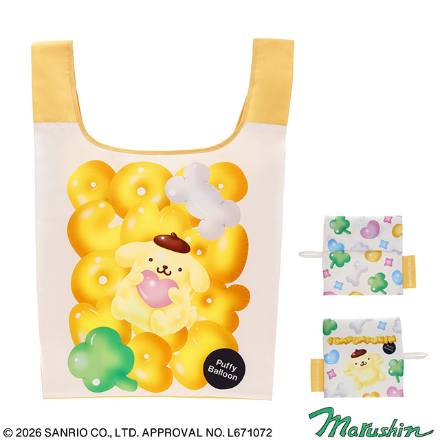 サンリオ ポムポムプリン ぷっくりバルーン/ポムポムプリン エコバッグ