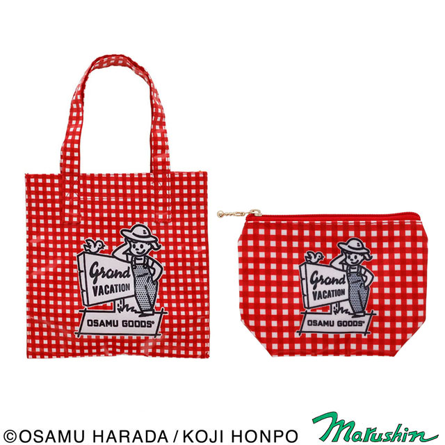 OSAMU GOODS チェックフレンド ポーチ/トートバッグ