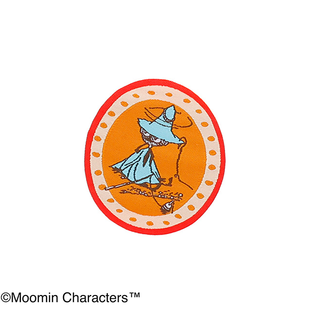 MOOMIN ムーミン スナフキン フレーム 織りネームワッペン