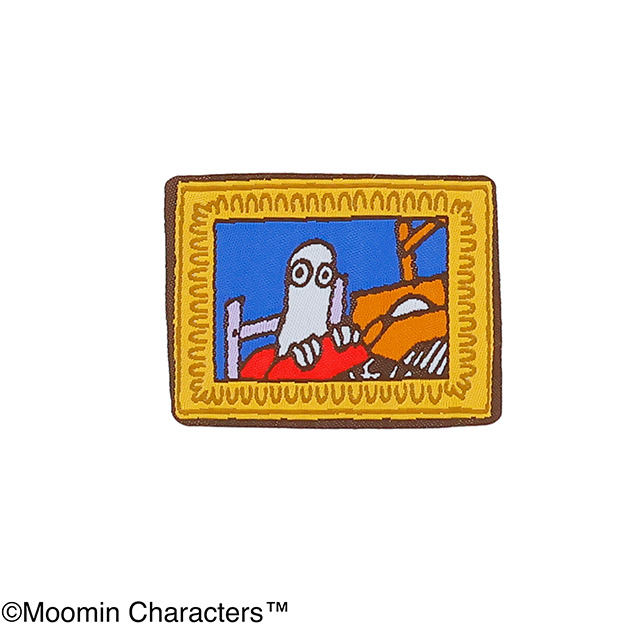 MOOMIN ムーミン ニョロニョロ フレーム 織りネームワッペン