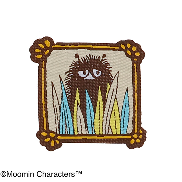 MOOMIN ムーミン スティンキー フレーム 織りネームワッペン