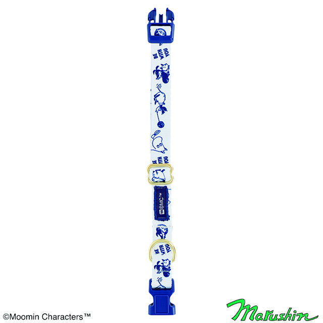 MOOMIN ムーミン ビーウィズユー/パターン/M ペット用カラー（中型犬用）