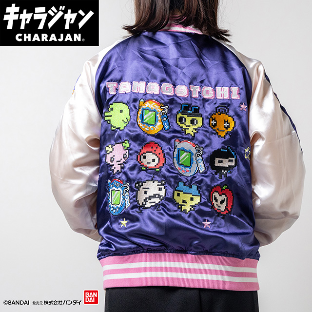 【キャラジャン】たまごっち ドットたまごっち スカジャン(L)