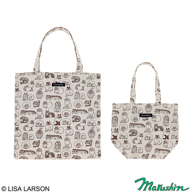 LISA LARSON リサ・ラーソン スケッチねこたち トートバッグ/ミニバッグ