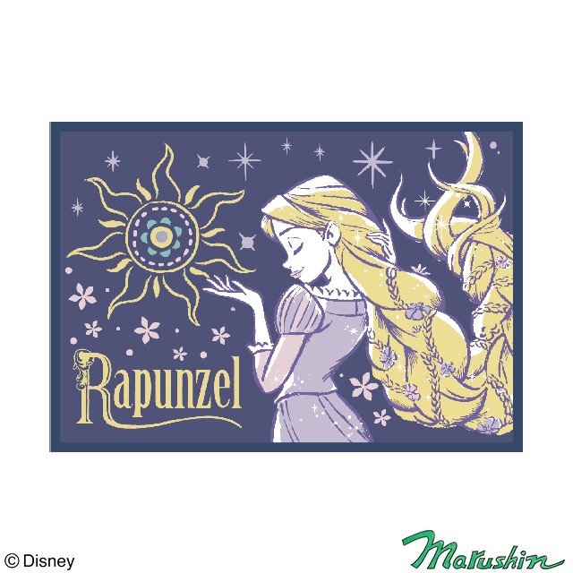 ディズニー 塔の上のラプンツェル フラワーナイト ひざ掛け