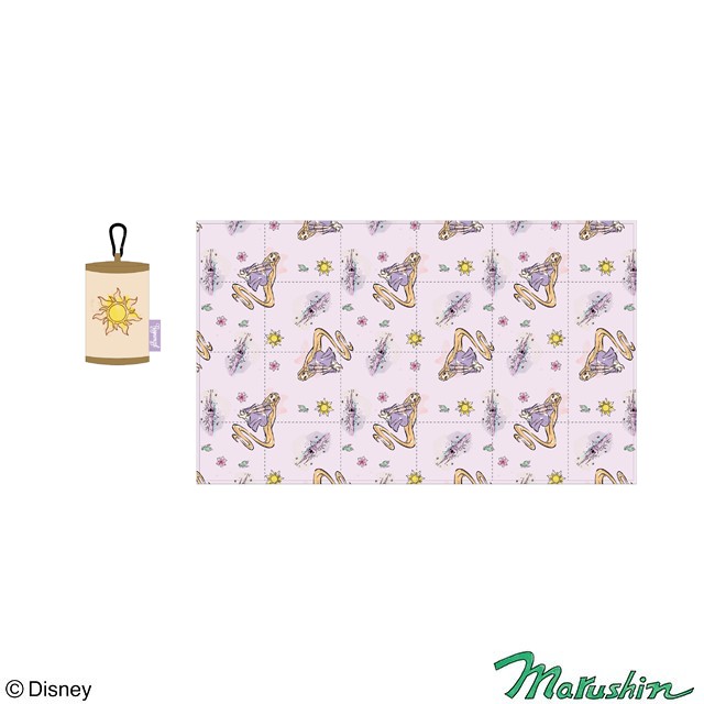 ディズニー 塔の上のラプンツェル グレイシャスランタン ポーチ付きブランケット