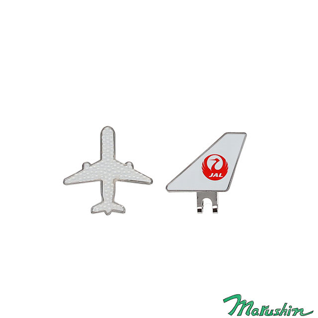 JAL 日本航空 フライトシルバー ラインストーンマーカー